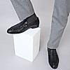 Imperio By Regal Black Mens Formal Woven Leather Slip Ons