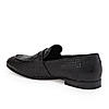 Imperio By Regal Black Mens Formal Woven Leather Slip Ons