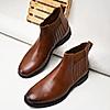 Imperio By Regal Tan Mens Chelsea Leather Boots