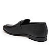 Imperio By Regal Black Mens Textured Leather Formal Buckled Slip Ons