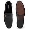 Imperio By Regal Black Mens Textured Leather Formal Buckled Slip Ons