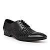 Imperio By Regal Black Mens Formal Woven Leather Oxford Lace Ups