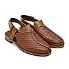 Imperio By Regal Tan Mens Formal Woven Leather Slip On Sandals