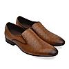 Imperio By Regal Tan Mens Textured Leather Formal Slip Ons