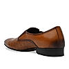 Imperio By Regal Tan Mens Textured Leather Formal Slip Ons