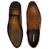 Imperio By Regal Tan Mens Textured Leather Formal Slip Ons