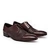 Imperio By Regal Brown Mens Formal Woven Leather Oxford Lace Ups