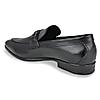 Regal Black Mens Leather Buckled Slip-Ons