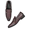 Regal Cherry Mens Leather Buckled Slip-Ons