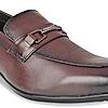 Regal Cherry Mens Leather Buckled Slip-Ons