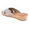 Rocia Antique Gold Women Casual Slip On Wedge Heel Sandals