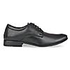 Regal Black Mens Textured Leather Lace Ups