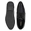 Regal Black Mens Textured Leather Lace Ups
