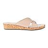 Rocia Beige Women Casual Slip On Wedge Heel Sandals