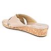 Rocia Beige Women Casual Slip On Wedge Heel Sandals