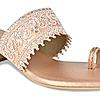 Rocia Rose Gold Women Diamond Embellished Block Heel Sandals