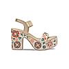 ROCIA Gold Women Embroidered Platforms