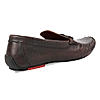 Regal Brown Men Flexible leather formal loafers with metal details