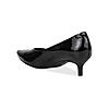 Rocia Women's Black Kitten Heel Patent Pumps