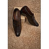 Regal Men's Maroon Textured Leather Formal Shoes