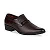 Regal Men's Maroon Textured Leather Formal Shoes