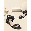 Rocia Women's Black Block Heel Sandal