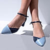 Rocia Light Blue Women Closed Toe Block Heel sandal