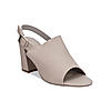 Rocia Grey Women Peep Toe High Heeled Block Heels