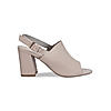 Rocia Grey Women Peep Toe High Heeled Block Heels