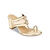 Rocia Beige Women Block Heel Kolhapuri