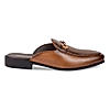 Imperio Tan Men Textured Leather Mules