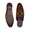 Imperio Tan Men Textured Leather Mules