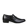 Regal Mens Black Textured Leather Formal shoes