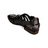 Imperio Black Men Ethnic Leather Sandals