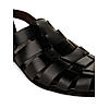 Imperio Black Men Ethnic Leather Sandals