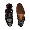 Imperio Black Men Ethnic Leather Sandals