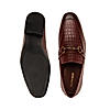 Imperio Cherry Men Formal Saddle Leather Slip On Shoes