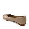 Rocia Beige Women Patent Buckled Ballerinas