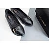 Rocia Black Women Patent Buckled Ballerinas