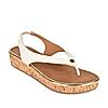 Rocia White Women Textured Sandals