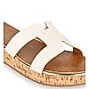 Rocia White Women Textured Slip On Sandals