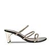 Rocia Gun Metal Women Diamante Strap Sandals