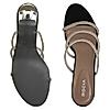 Rocia Gun Metal Women Diamante Strap Sandals