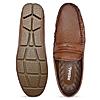 Regal Brown Men Flexible Casual Laser Cut Loafers