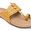 Rocia Mustard Women Casual Kolhapuri Flats