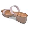 Rocia Rose Gold Women Vinyl Shimmer Block Heel Sandal