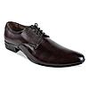 Regal Maroon Men Textured Leather Lace Ups