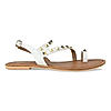 Rocia White Women Studded Flat Sandals