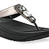 Rocia By Regal Gun Metal Women Diamond Studded Comfort Flats