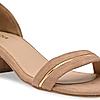 Rocia By Regal Beige Women Suede Ankle Strap Sandals